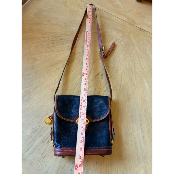 Vintage Dooney & Bourke All Weather Leather Crossbody Bag USA 80s 90s Equestrian - Picture 8 of 16